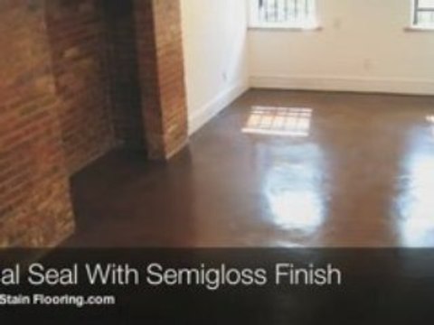 Acid Stain Flooring - Small Brooklyn Concrete Resurface