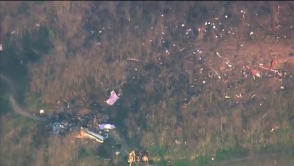 Imagens do local onde helicóptero de Kobe Bryant caiu