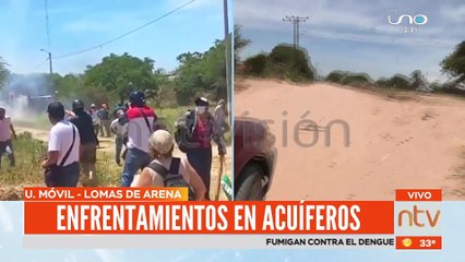 Download Video: Enfrentamientos en los acuíferos de los previos de las Lomas de Arena, denuncian quemas por  los avasalladores