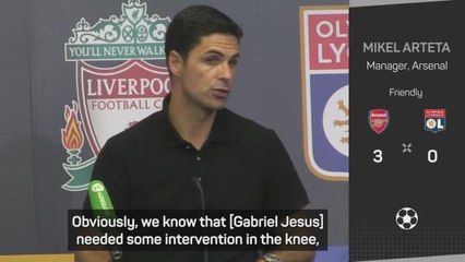 Arteta and Elneny react to Jesus injury blow