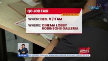 Quezon City job fair as of December 09, 2022 | UB