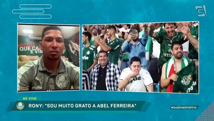 Exclusivo! Rony fala de gratidão a Abel Ferreira