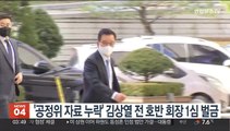 '공정위 자료 누락' 김상열 전 호반 회장 1심 벌금
