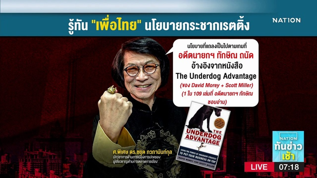 รู้ทัน "เพื่อไทย" นโยบายกระชากเรตติ้ง | เก็บตกจากเนชั่น| NationTV22