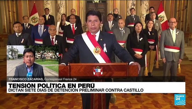 Informe desde Lima: Poder Judicial dicta siete días de detención preliminar contra Castillo