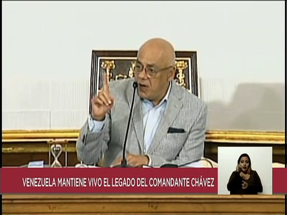 Pdte. de la AN Jorge Rodríguez: Levantar nuestro amor a Chávez es levantar la lealtad a su legado