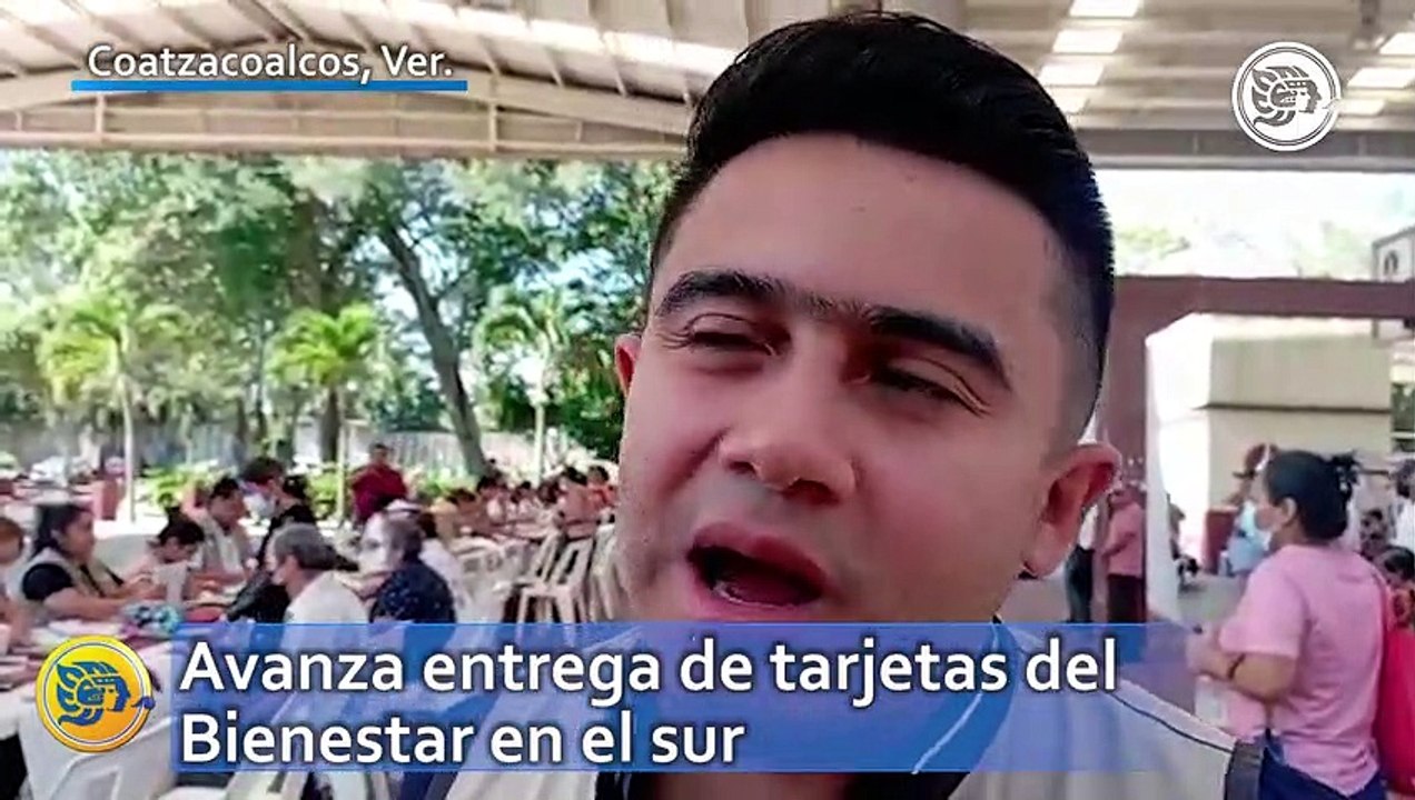 Avanza entrega de tarjetas del Bienestar en el sur