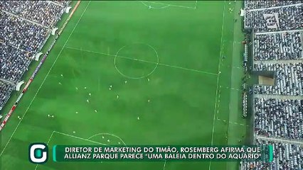 Rosemberg afirma que Allianz Parque parece “uma baleira dentro de um aquário”