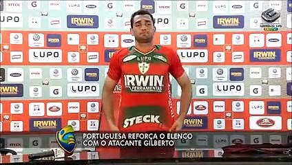 Atacante Gilberto é apresentado pela Lusa. Confira