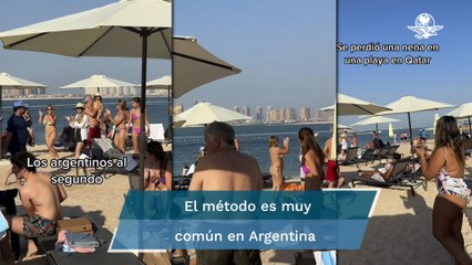 Se viraliza en Qatar método argentino para hallar a papás de niños perdidos