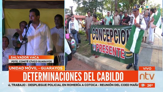 Determinaciones de cabildo en Guarayos