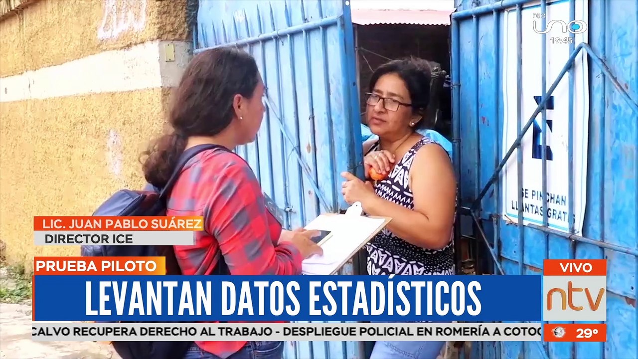 Levantan datos estadísticos en prueba piloto