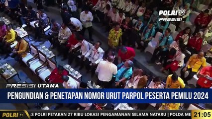 KPU Gelar Rapat Pleno Pengundian Nomor Urut Partai Politik Peserta Pemilu 2024