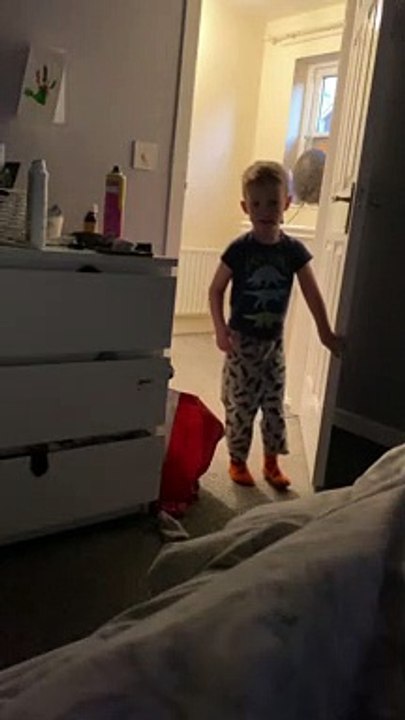 Boy Believes Elves Cut Up His Pajamas