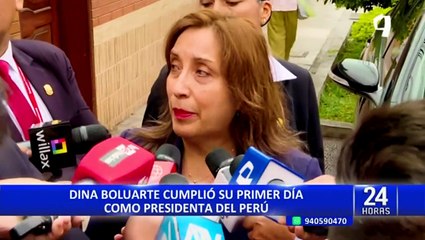 Dina Boluarte cumplió su primera actividad como presidenta de la República