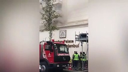Çırağan Sarayı'nda yangın çıktı