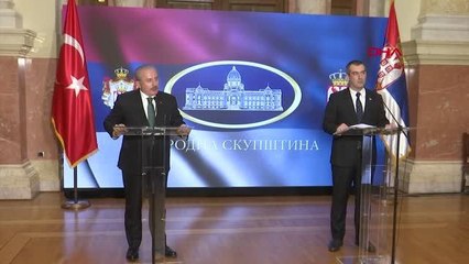 TBMM Başkanı Şentop'un Sırbistan temasları