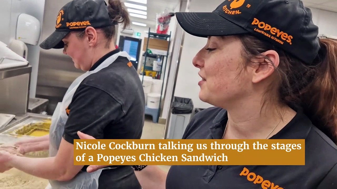 Popeyes Louisiana Kitchen: How a Popeyes Chicken Sandwich is made