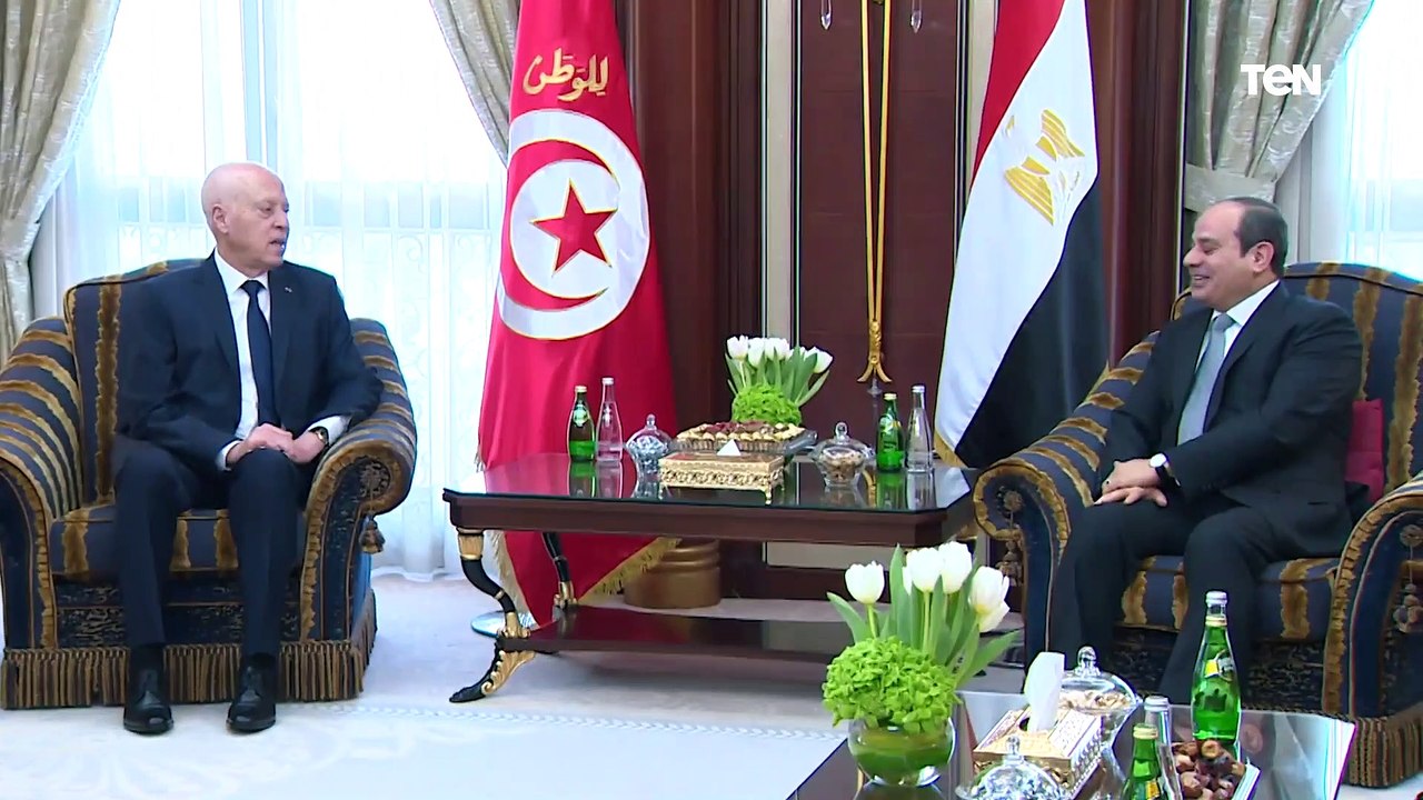 الرئيس عبد الفتاح السيسي يلتقي الرئيس التونسي و...