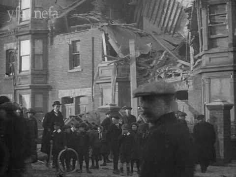 Hartlepool on the day after the 1914 Bombardment in which 130 people died