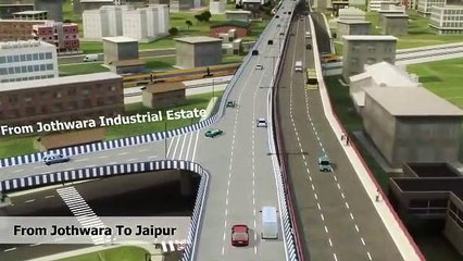 वीडियो में देखें...एलिवेटेड रोड का काम पूरा होने के बाद बदला हुआ नजर आए झोटवाड़ा का ट्रैफिक