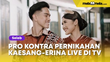Pernikahan Kaesang Erina Disiarkan Langsung TV, Tuai Reaksi Pro Kontra