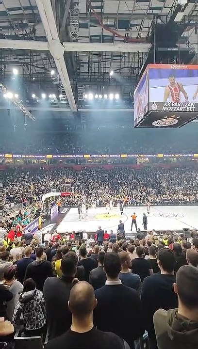 The final moments before the end of the game - victory against KK Partizan away