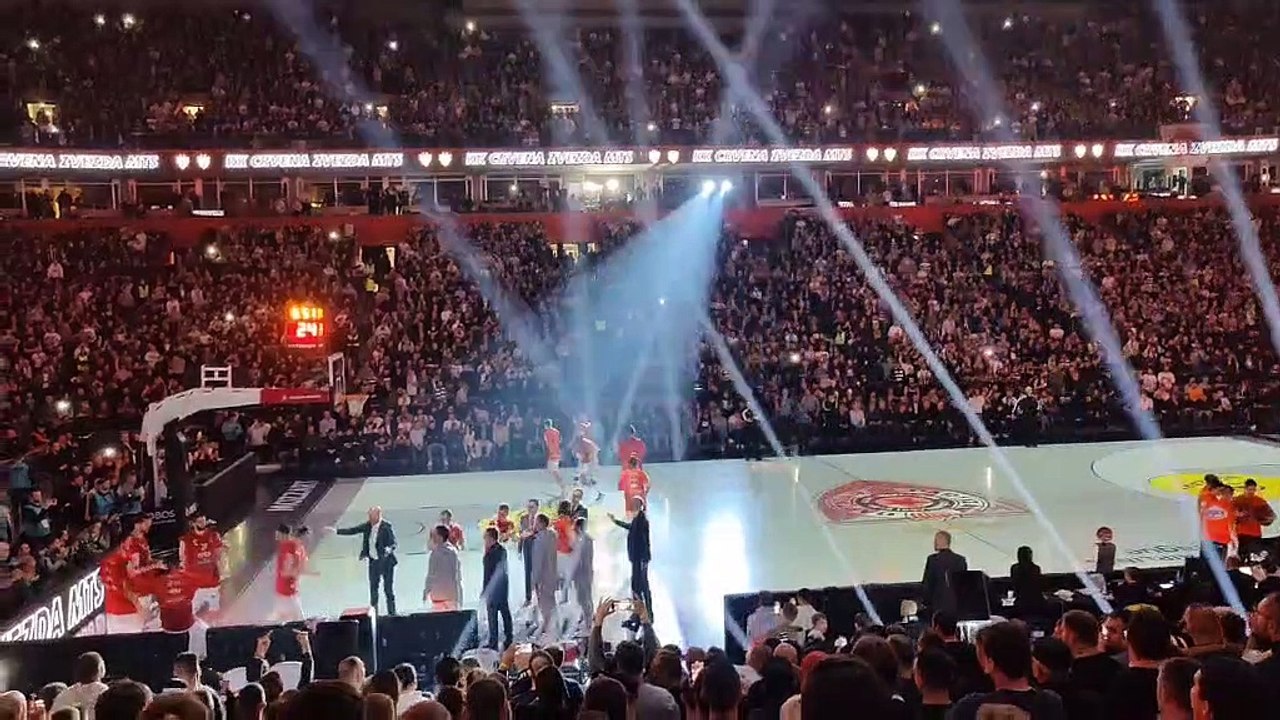 Presentation of the first players of  KK Crvena zvezda