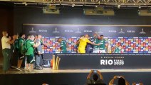 Jailson, Felipe Melo, Abel Ferreira comemoram juntos título da Libertadores