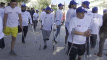 Ampute Filistinliler Gazze'de Düzenledikleri Maratonda Eşit Haklar İçin Çağrıda Bulundu