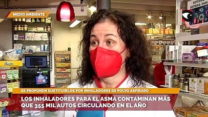 (reuters)  Los inhaladores para el asma contaminan más que 355 mil autos circulando en el año