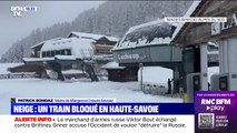 Haute-Savoie: un train bloqué par la neige ce vendredi matin