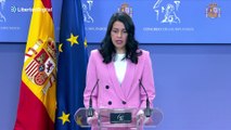Inés Arrimadas llama a una moción de censura contra Sánchez