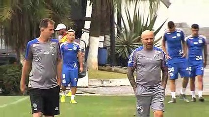 Imagens do treino do Santos desta segunda-feira