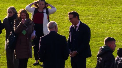 Charles and Camilla meet Ryan Reynolds at Wrexham AFC
