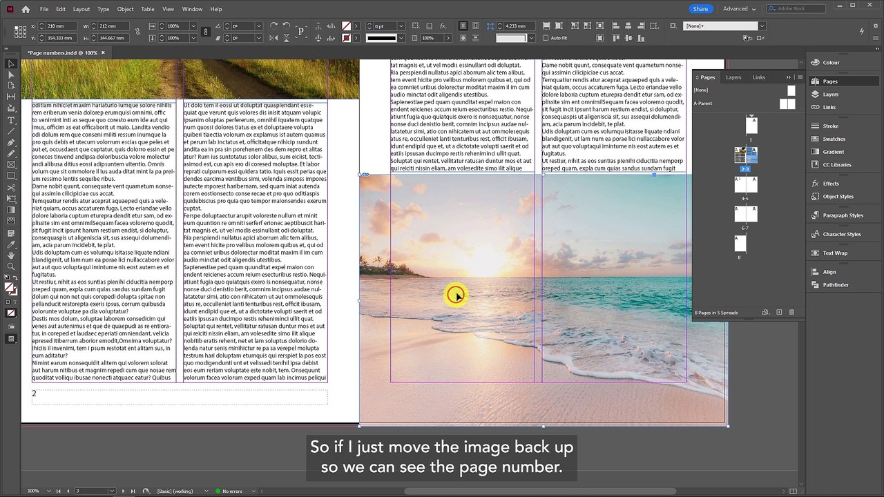 Tip of the Week How To Keep Page Numbers at the Top in InDesign