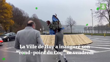 Huy a inauguré le "rond-point du Coq"