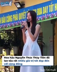 Thùy Tiên về quê 'nhà trai' làm diễn giả được fan vây kín | Điện Ảnh Net