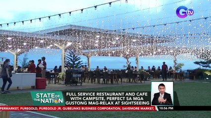 Full service restaurant and cafe with campsite, perfect sa mga gustong mag-relax at sightseeing | SONA