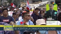 Movimientos sociales peruanos reclaman la realización de elecciones