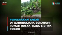 Pergerakan Tanah di Warungkiara Sukabumi, Rumah Rusak Tiang Listrik Roboh