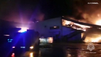 Mosca, brucia centro commerciale, non è un incidente