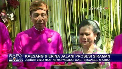 Kaesang Sungkem sebelum Prosesi Siraman, Tangis Ibu Negara Iriana Jokowi Pecah