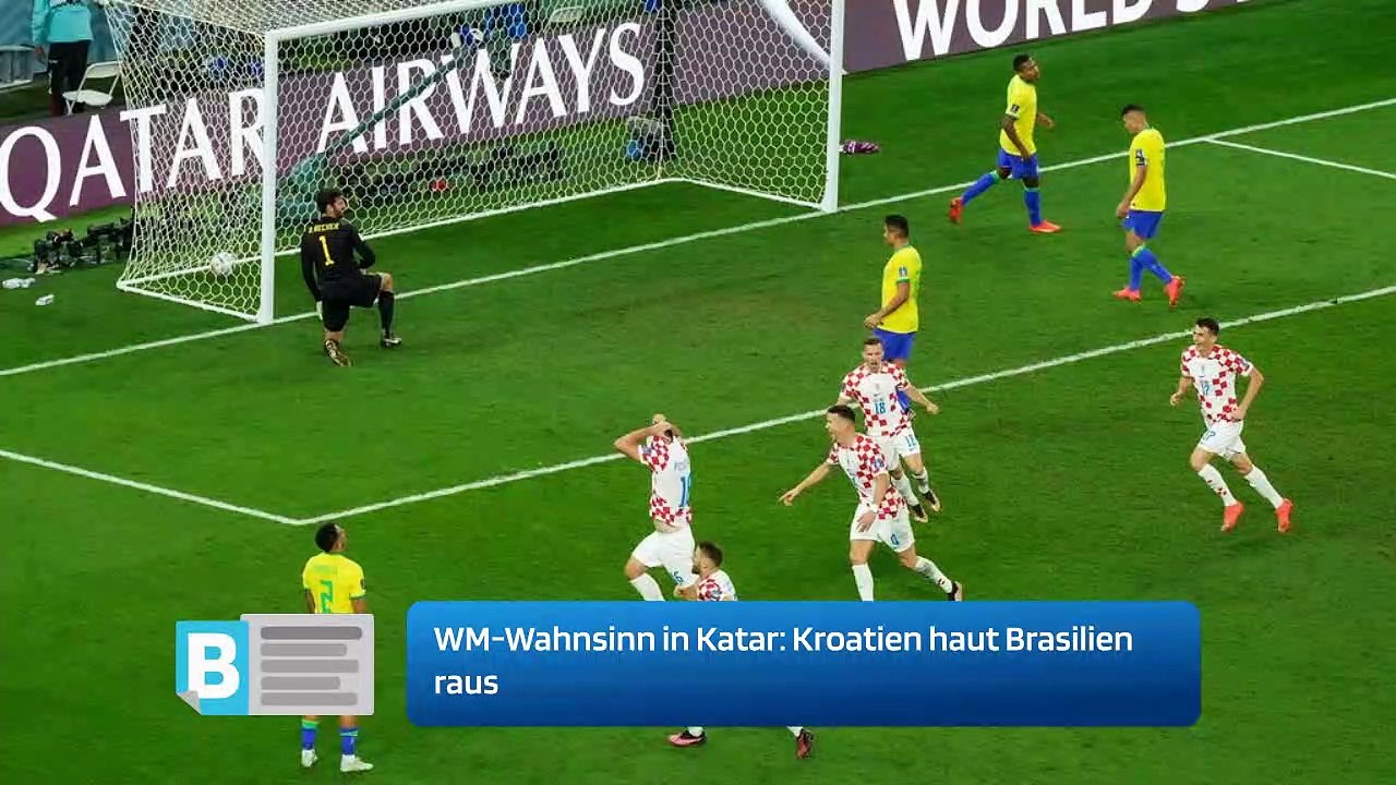 WM-Wahnsinn in Katar: Kroatien haut Brasilien raus