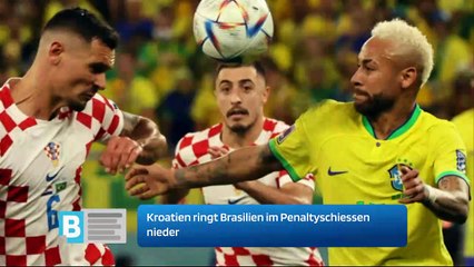 Kroatien ringt Brasilien im Penaltyschiessen nieder