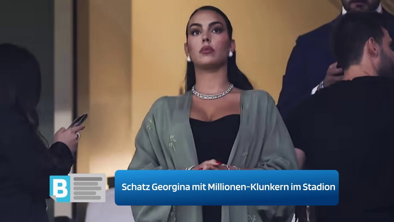 Cristiano Ronaldo: Schatz Georgina mit Millionen-Klunkern im Stadion