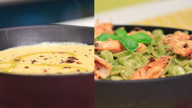 Pâtes au pesto ( makrouna au pesto ) , Soupe aux lentilles - Koujinetna Haka EP 45