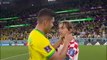 World Cup: Casemiro congratulates Luka Modric as Croatia knock Brazil out on penalties