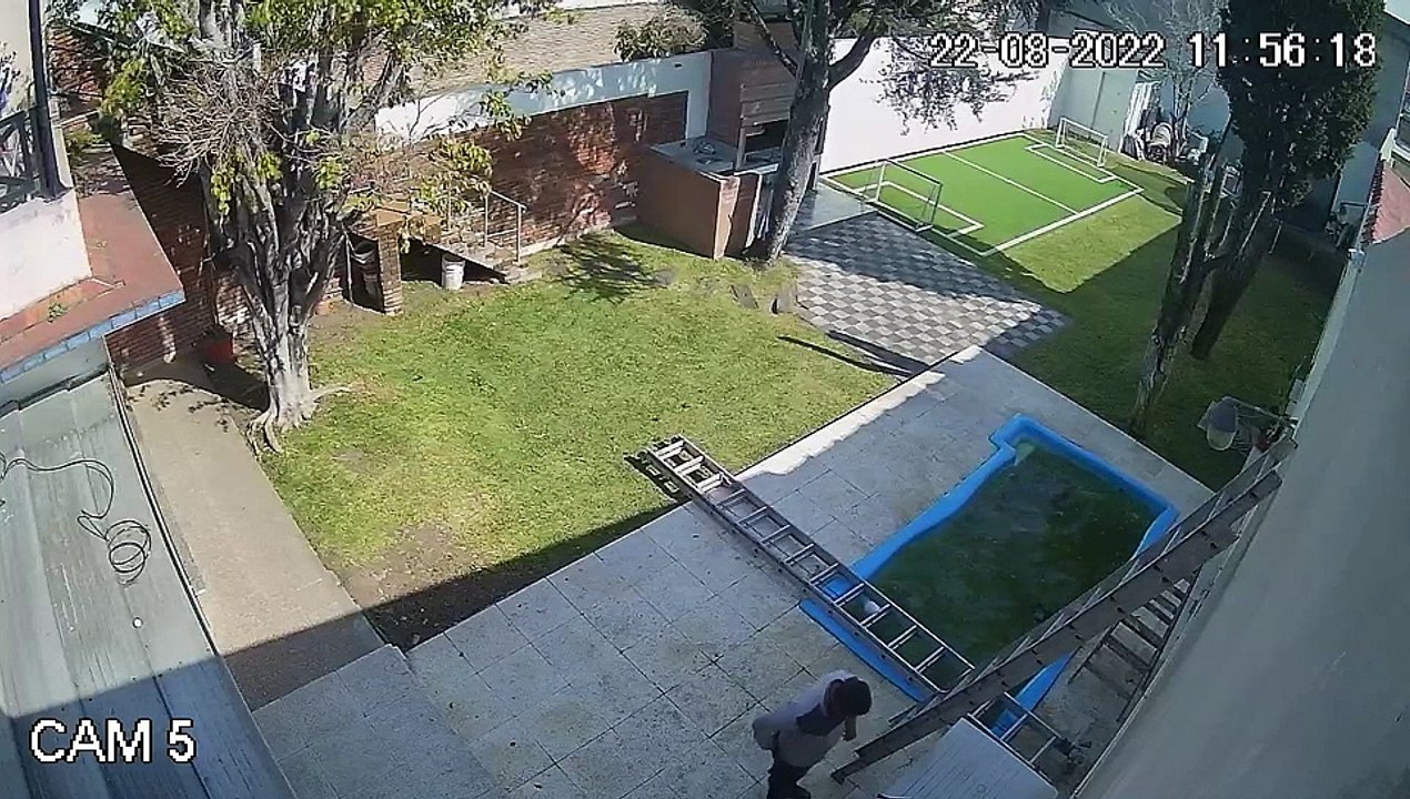 Painter Plummets from the Painting