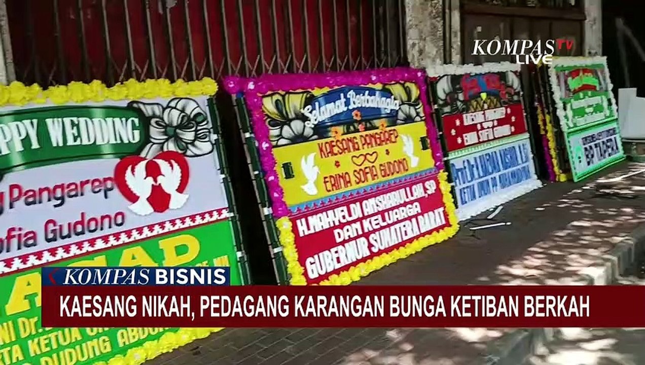 Pernikahan Kaesang-Erina, Pembuat Karangan Bunga Ketiban Berkah!